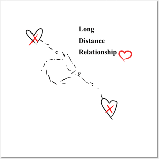 Long Distance Relationship Cute Posters and Art